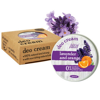 Deo cr&egrave;me -  Lavendel &amp; Sinaasappel,  75gr