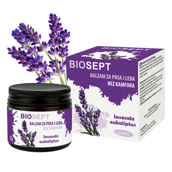 Borst- en rugbalsem Lavendel en Eucalyptus  (50ml)