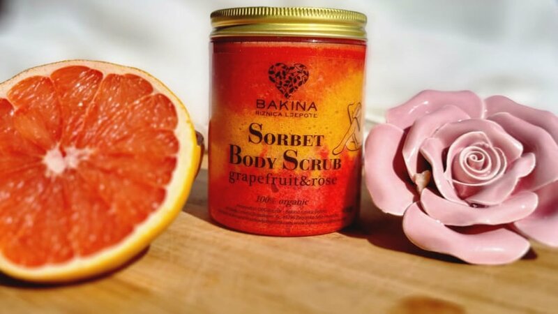 BODY SCRUB - Grapefruit &amp; Rose, 450 gr