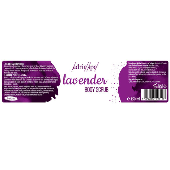 Body scrub Lavendel, 150ml