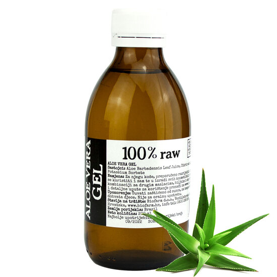 Alo&euml; Vera gel 100% Raw (200 ml)