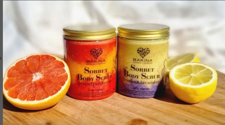 BODY SCRUB - Grapefruit &amp; Rose, 450 gr