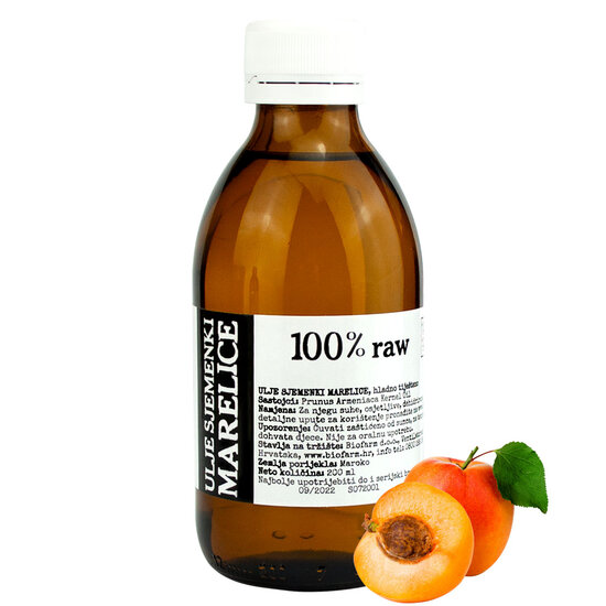 Abrikozenzaadolie 100% Raw (200 ml)